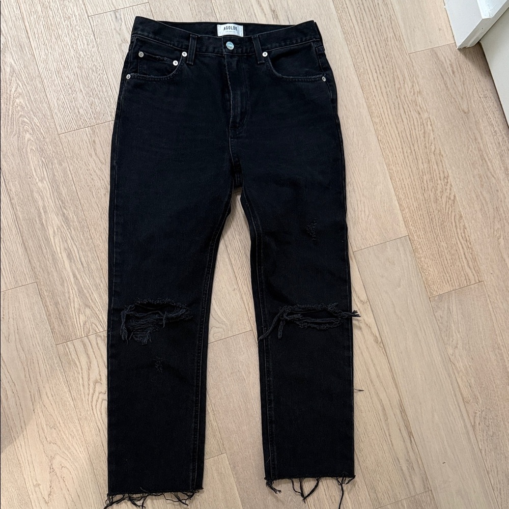 Agolde Black Denim Pants
